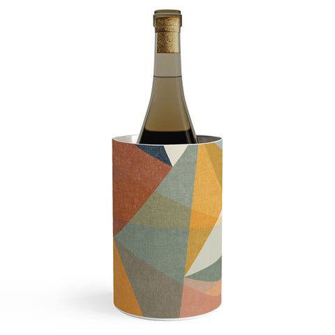 Little Arrow Design Co modern triangle mosaic multi Wine Chiller