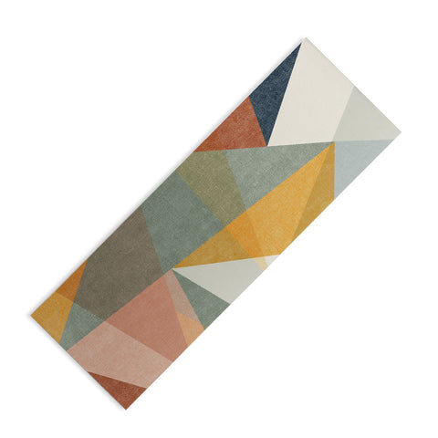 Little Arrow Design Co modern triangle mosaic multi Yoga Mat