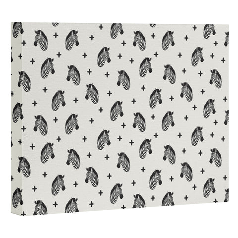 Little Arrow Design Co modern zebras Art Canvas