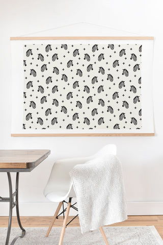 Little Arrow Design Co modern zebras Art Print And Hanger