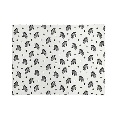 Little Arrow Design Co modern zebras Poster