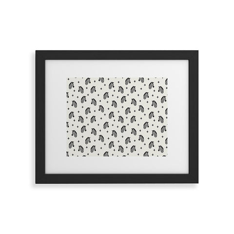 Little Arrow Design Co modern zebras Framed Art Print