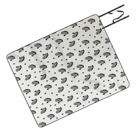 Little Arrow Design Co modern zebras Picnic Blanket