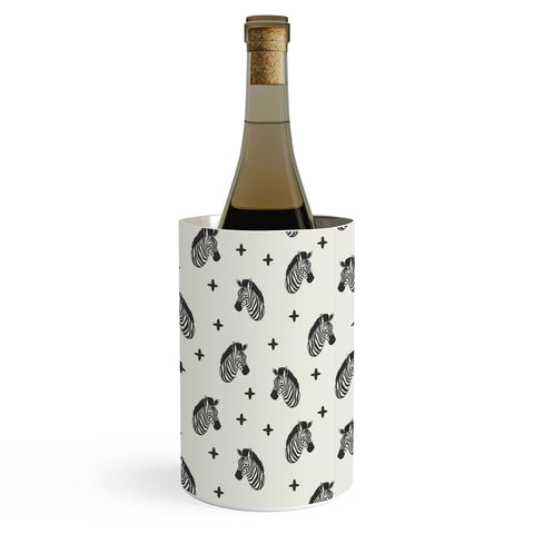 Little Arrow Design Co modern zebras Wine Chiller