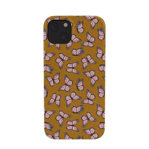 Little Arrow Design Co monarch butterflies pink Phone Case