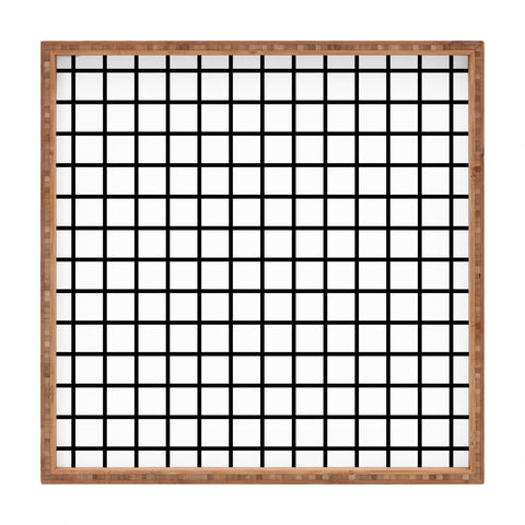Little Arrow Design Co monochrome grid Square Tray