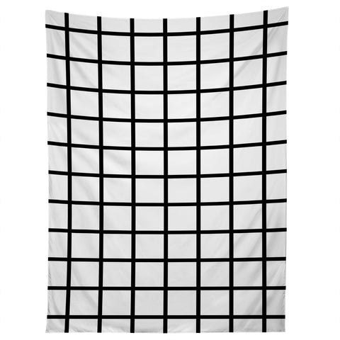 Little Arrow Design Co monochrome grid Tapestry
