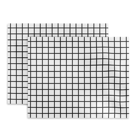 Little Arrow Design Co monochrome grid Placemat