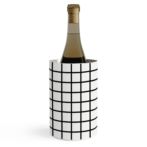 Little Arrow Design Co monochrome grid Wine Chiller