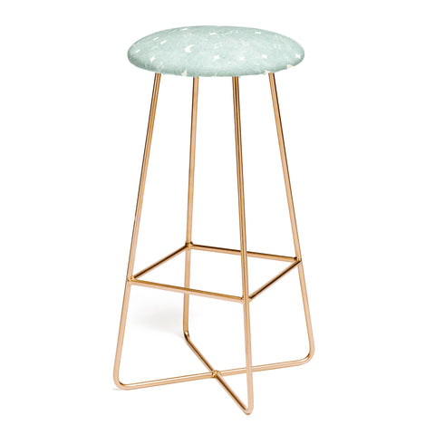 Little Arrow Design Co moon and stars surf blue Bar Stool