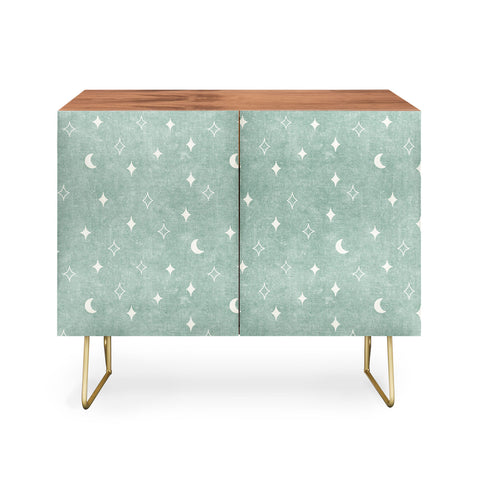 Little Arrow Design Co moon and stars surf blue Credenza