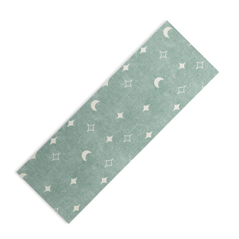 Little Arrow Design Co moon and stars surf blue Yoga Mat