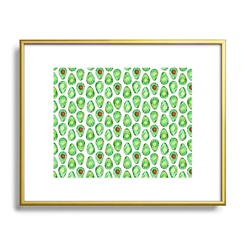 Little Arrow Design Co more avocados please Metal Framed Art Print