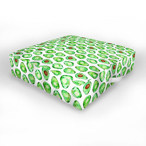 Little Arrow Design Co more avocados please Outdoor Floor Cushion