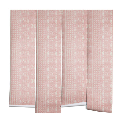 Little Arrow Design Co mud cloth arrow cross pink Wall Mural