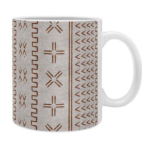 Little Arrow Design Co mud cloth arrow cross rust Coffee Mug
