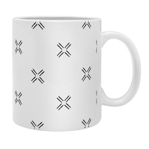 Little Arrow Design Co mud cloth cross black Coffee Mug