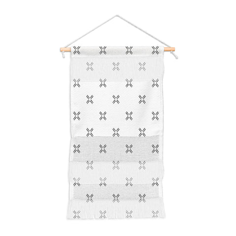 Little Arrow Design Co mud cloth cross black Wall Hanging Portrait