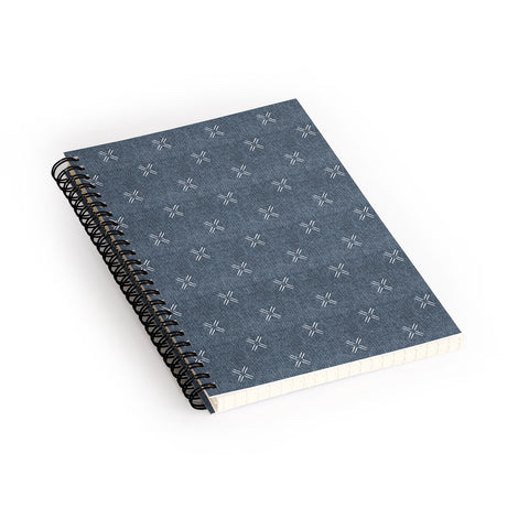 Little Arrow Design Co mud cloth cross navy Spiral Notebook