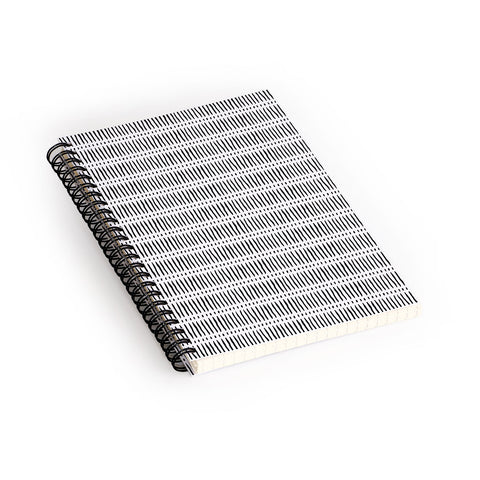Little Arrow Design Co mud cloth dash black Spiral Notebook