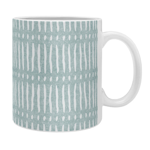 Little Arrow Design Co mud cloth dash dusty blue Coffee Mug