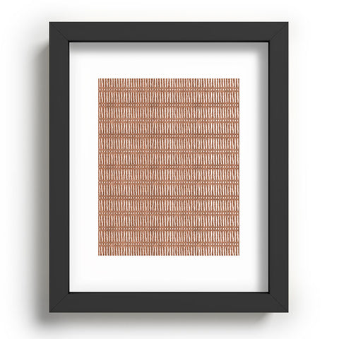 Little Arrow Design Co mud cloth dash ginger Recessed Framing Rectangle