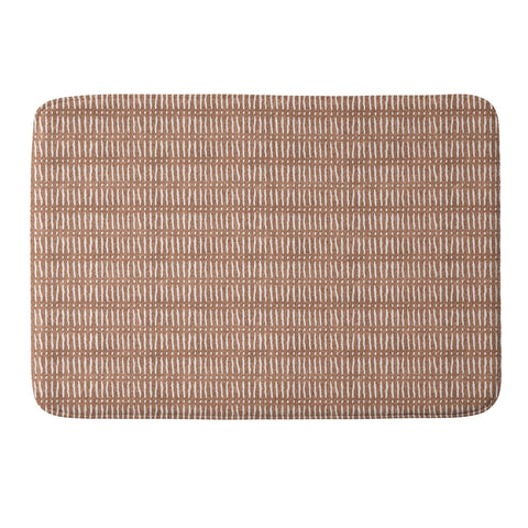 Little Arrow Design Co mud cloth dash ginger Memory Foam Bath Mat