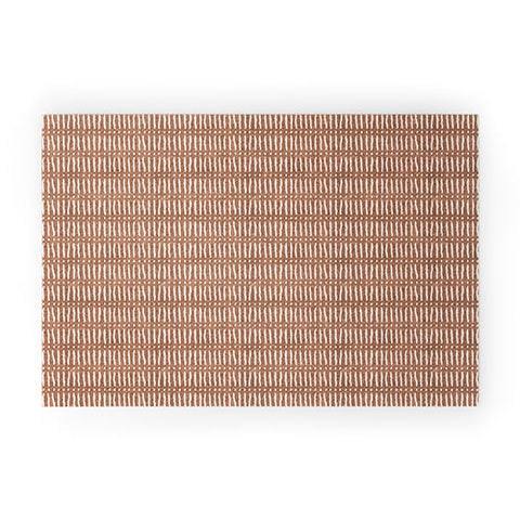 Little Arrow Design Co mud cloth dash ginger Welcome Mat