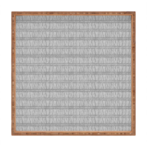 Little Arrow Design Co mud cloth dash gray Square Tray