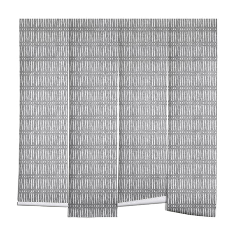 Little Arrow Design Co mud cloth dash gray Wall Mural