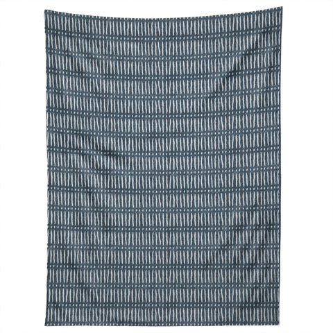 Little Arrow Design Co mud cloth dash navy Tapestry