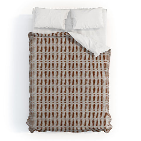 Little Arrow Design Co mud cloth dash rust Duvet Cover