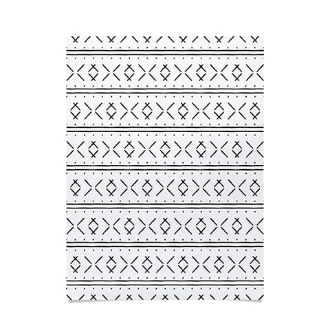 Little Arrow Design Co mud cloth stitch black Poster
