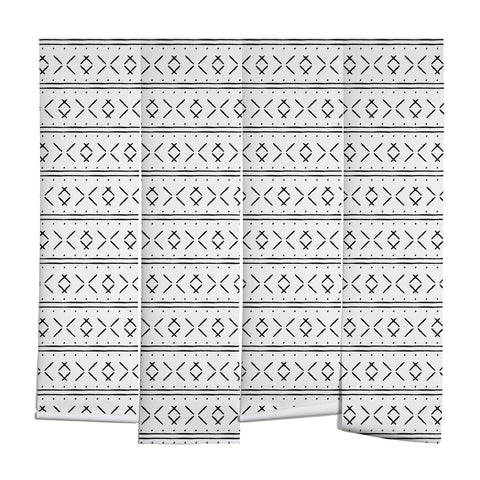 Little Arrow Design Co mud cloth stitch black Wall Mural