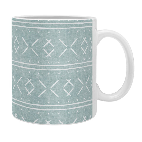 Little Arrow Design Co mud cloth stitch dusty blue Coffee Mug