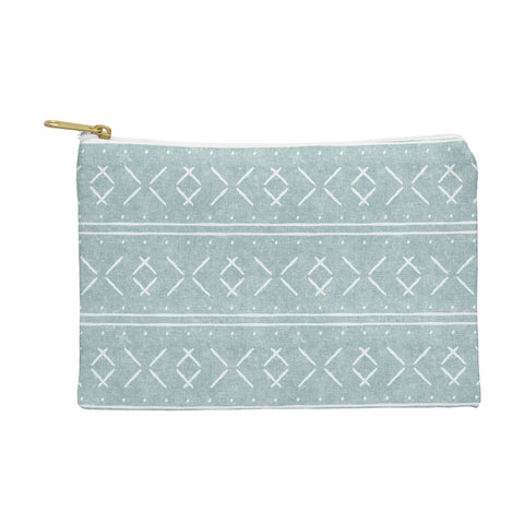 Little Arrow Design Co mud cloth stitch dusty blue Pouch