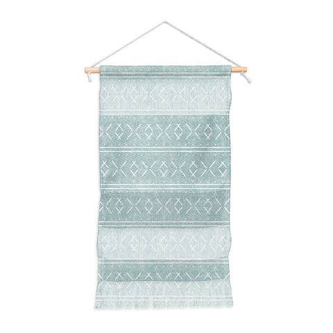 Little Arrow Design Co mud cloth stitch dusty blue Wall Hanging Portrait