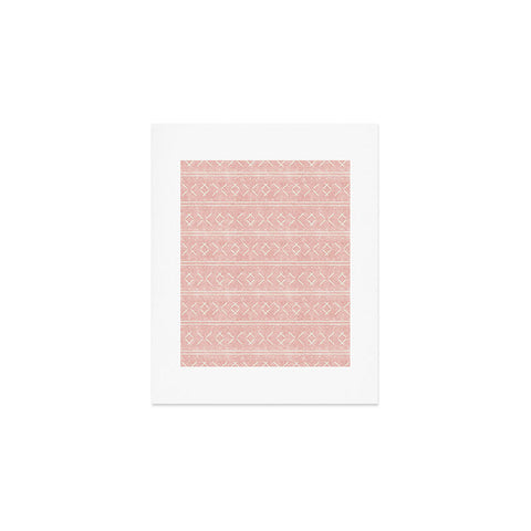 Little Arrow Design Co mud cloth stitch pink Art Print
