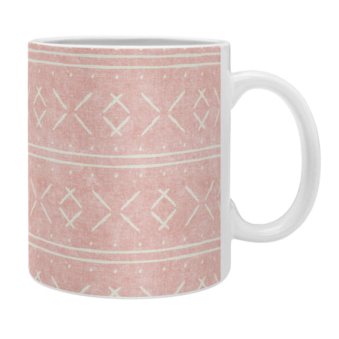 Little Arrow Design Co mud cloth stitch pink Coffee Mug