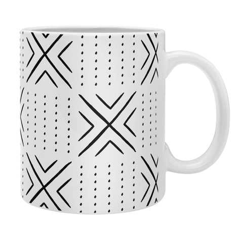 Little Arrow Design Co mud cloth tile black Coffee Mug