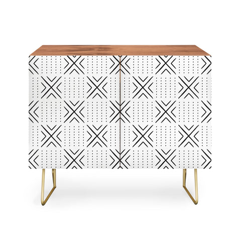 Little Arrow Design Co mud cloth tile black Credenza