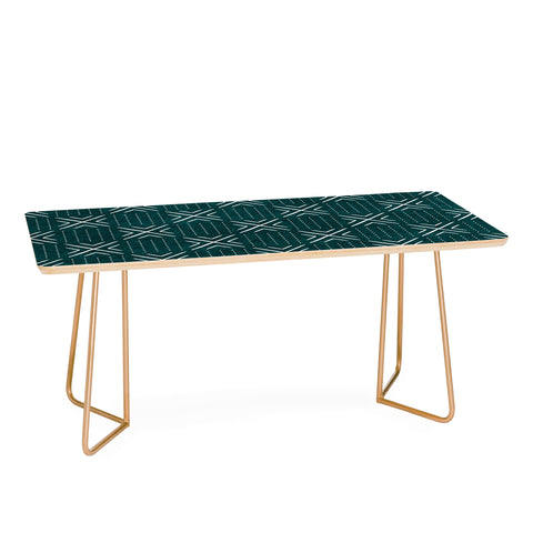 Little Arrow Design Co mud cloth tile dark teal Coffee Table