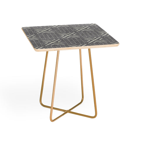 Little Arrow Design Co mud cloth tile gray Side Table