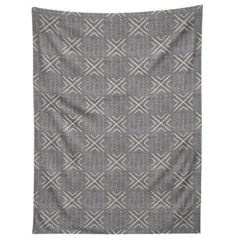 Little Arrow Design Co mud cloth tile gray Tapestry