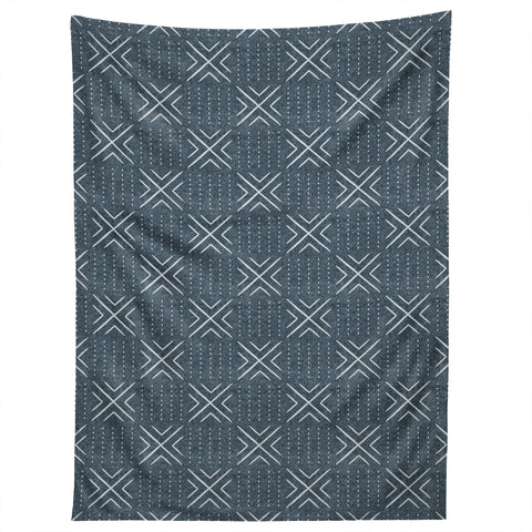 Little Arrow Design Co mud cloth tile navy Tapestry