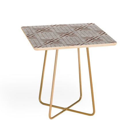 Little Arrow Design Co mud cloth tile stone rust Side Table