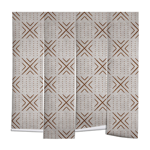 Little Arrow Design Co mud cloth tile stone rust Wall Mural