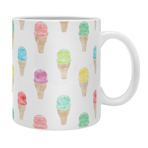 Little Arrow Design Co multi colored single scoop ice cream Coffee Mug