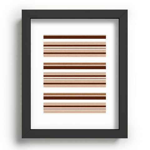 Little Arrow Design Co multi stripe espresso Recessed Framing Rectangle