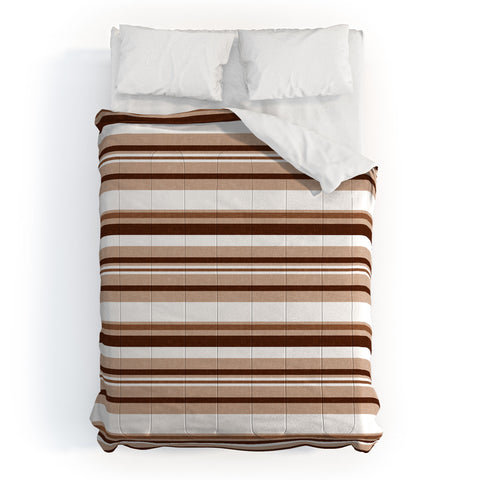 Little Arrow Design Co multi stripe espresso Comforter